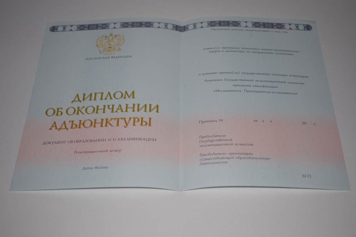 Диплом Адъюнктуры 2014-2025 во Владимире